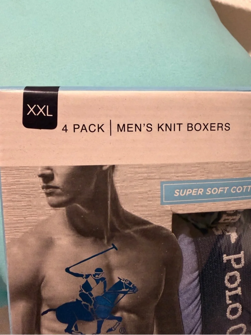 Beverly Hills Polo Club Men’s‎  Knit Boxers - 4 Pack XXL Underwear 100% Cotton